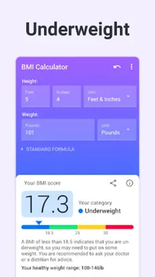 BMI Calculator android App screenshot 4