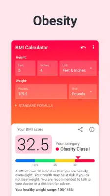 BMI Calculator android App screenshot 5