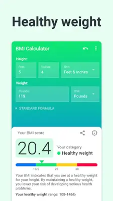 BMI Calculator android App screenshot 7